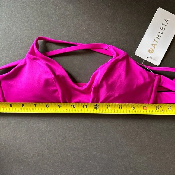 SALE✨ Athleta pink bikini skirt triangle top set XS NWT - Picture 7 of 16